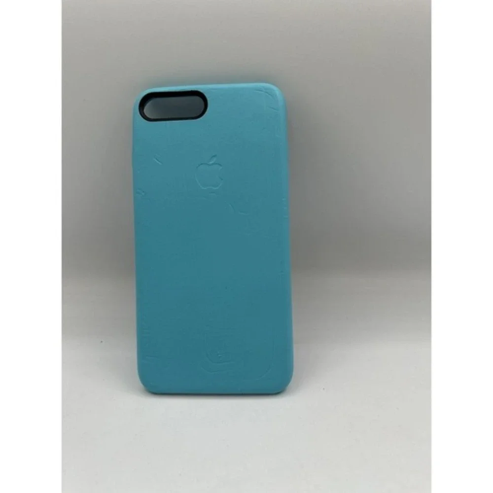 Apple iPhone 7 Plus 8 Plus Leather Case‎ Sea Blue Slim Cover Vintage Chic 33-07